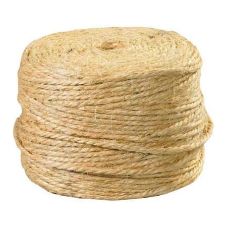 Box Packaging Sisal Twine 2 Ply 1460L 360 Lbs. Tensile Strength Natural TWS146